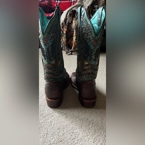 Ostrich corral boots size 10